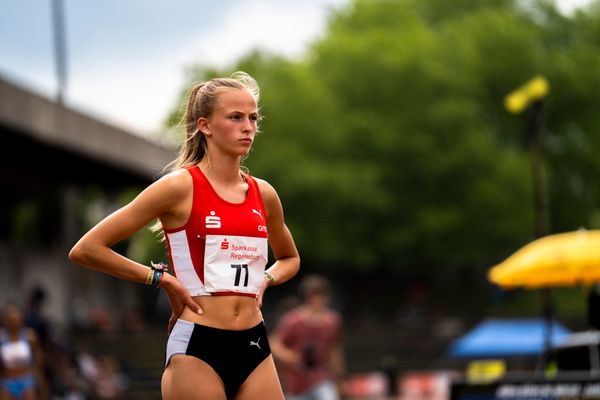 Karolina Mia Haas (LG Olympia Dortmund) ueber 400m am 04.06.2022 waehrend der Sparkassen Gala in Regensburg